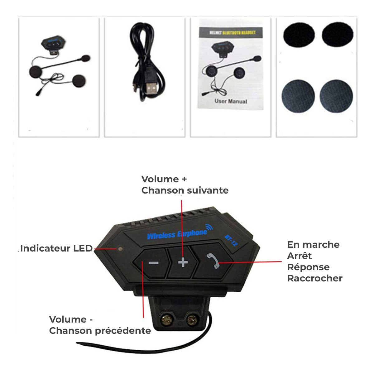 Casque audio BT-12 MotoLink