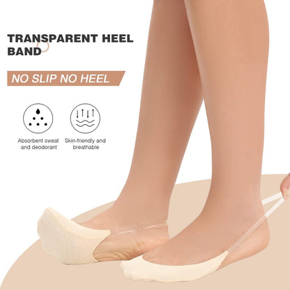 Confort de Plume | Chaussettes Invisibles Anti-Ampoule : 5 Paires