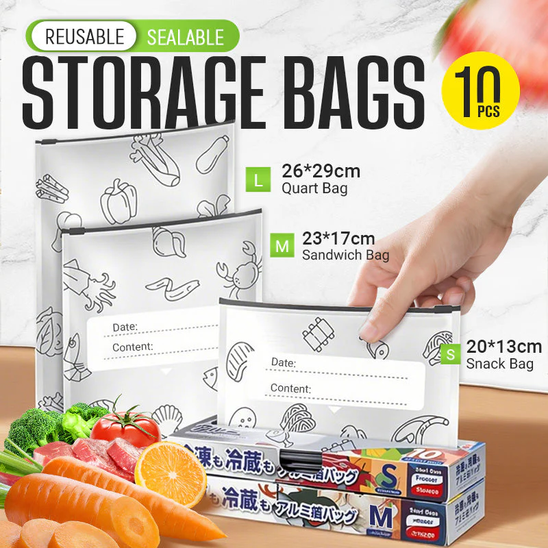 Sachets de Conservation Alimentaire Réutilisable| FraîchPlus