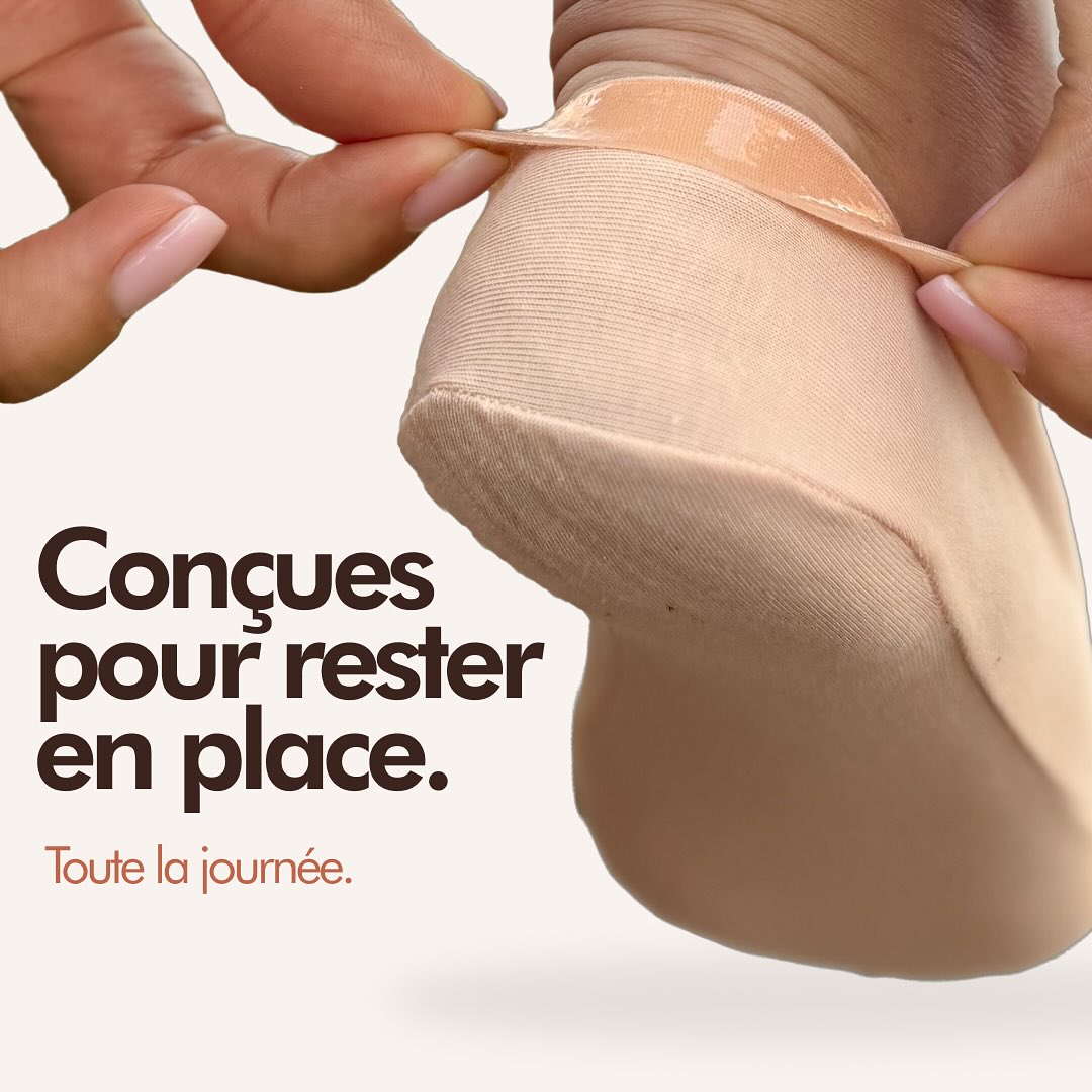 ZéroGlisse | Chaussettes Invisibles Anti-Glisse Respirantes : 3 paires