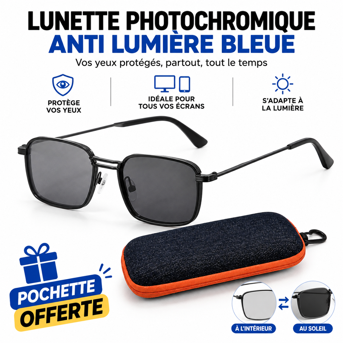 Lunettes Photochromique Anti Lumière Bleu | OmbraLux 🕶️