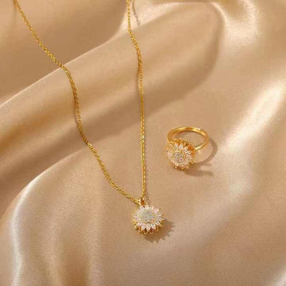 Ensemble Collier + Bague | Soléa Éternelle