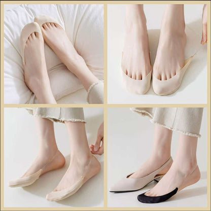 Confort de Plume | Chaussettes Invisibles Anti-Ampoule : 5 Paires