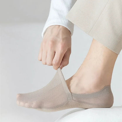 ZéroGlisse | Chaussettes Invisibles Anti-Glisse Respirantes : 3 paires
